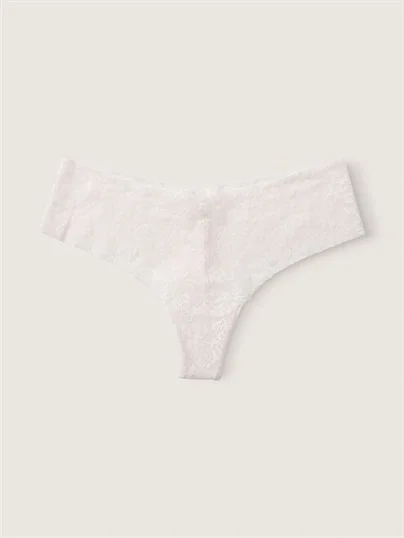 Pink Lazer Kesim Yumuşak Dantelli Tanga Kulot