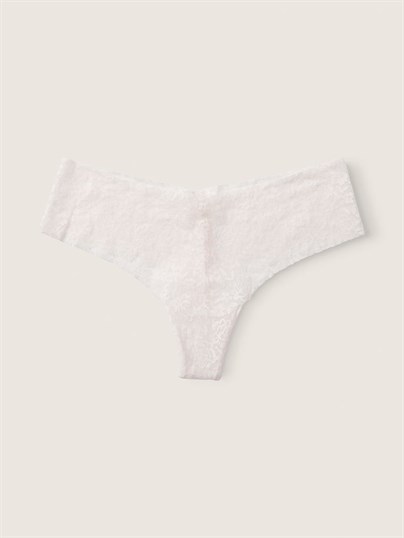 Pink Lazer Kesim Yumuşak Dantelli Tanga Kulot