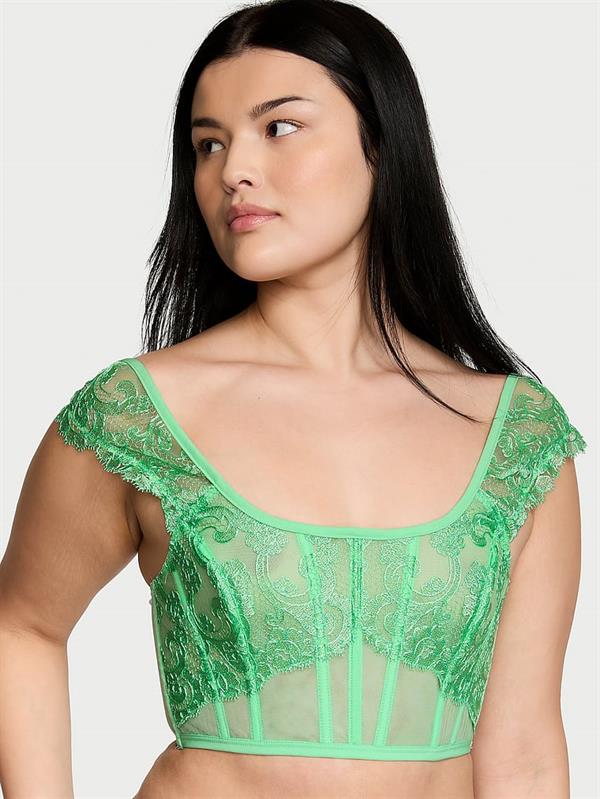 Boho Cicek Islemeli Korse