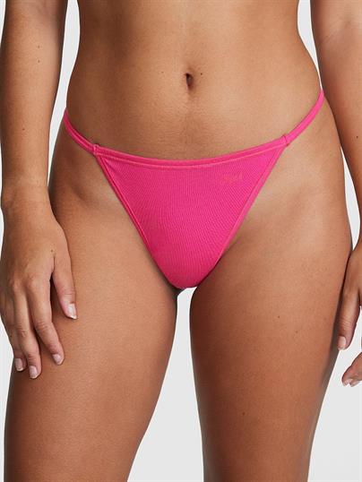 Pink Pamuklu V String Kulot