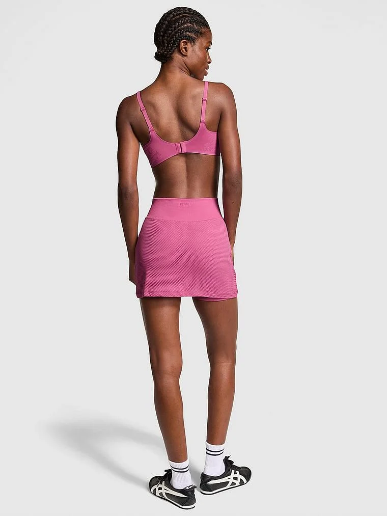 Pink Seamless Drapeli Etek arka görünümü