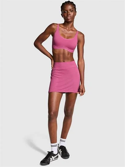 Pink Seamless Drapeli Etek