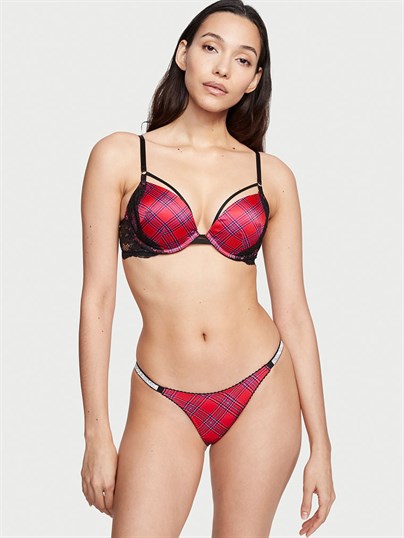 Işıltılı Askili Dantel Brazilian Kulot