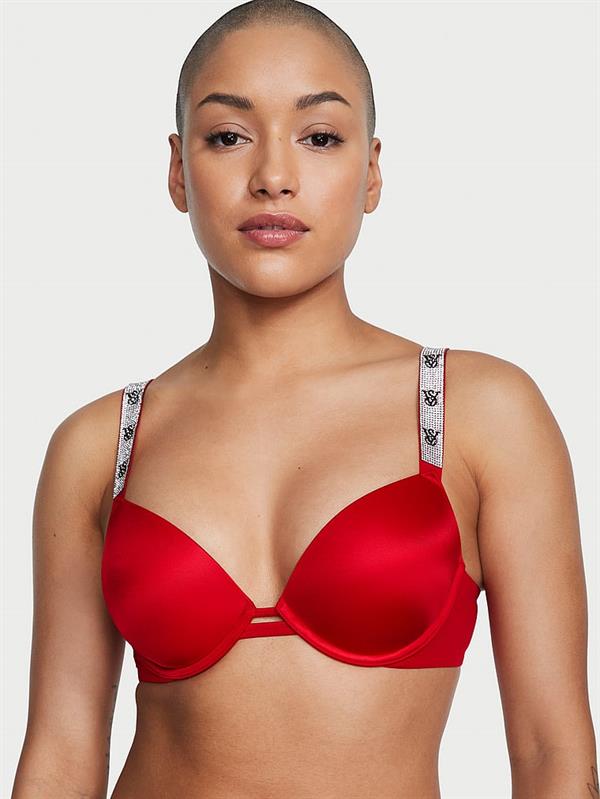 Işıltılı Askili Push Up Sütyen