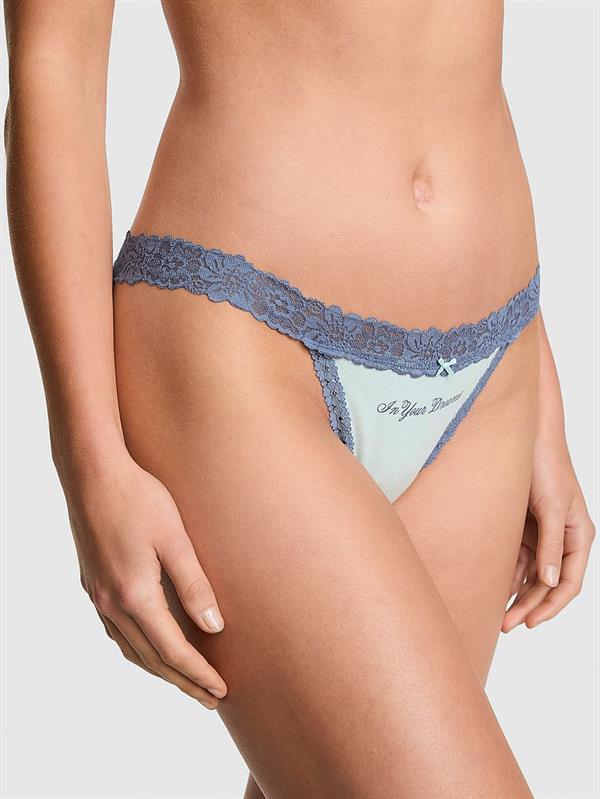 Pink Dantelli Pamuklu Bikini Kulot