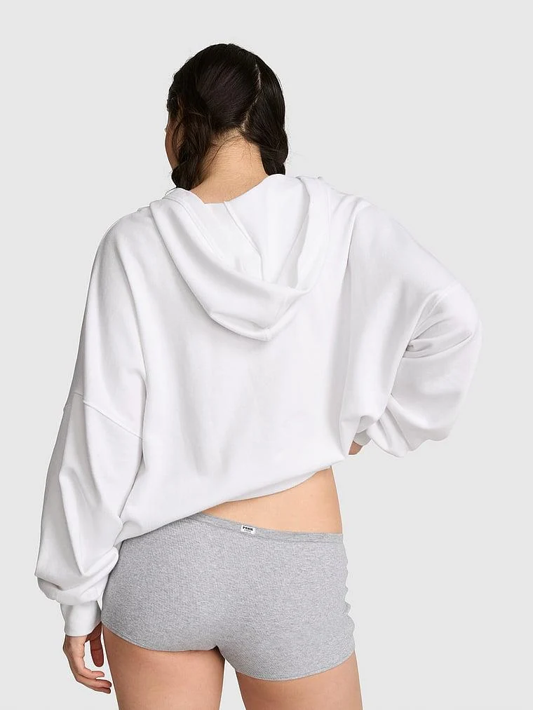 Pink Bagcik Detayli Kapusonlu Sweatshirt arka görünümü