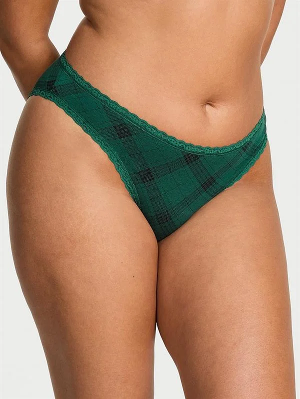 Dantelli Pamuklu Bikini Kulot ön görünüm