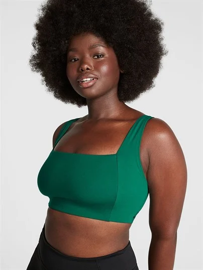 Victorias S Secret Pink Soft Ultimate Hafif Astarli Kare Yaka Sporcu Sütyeni