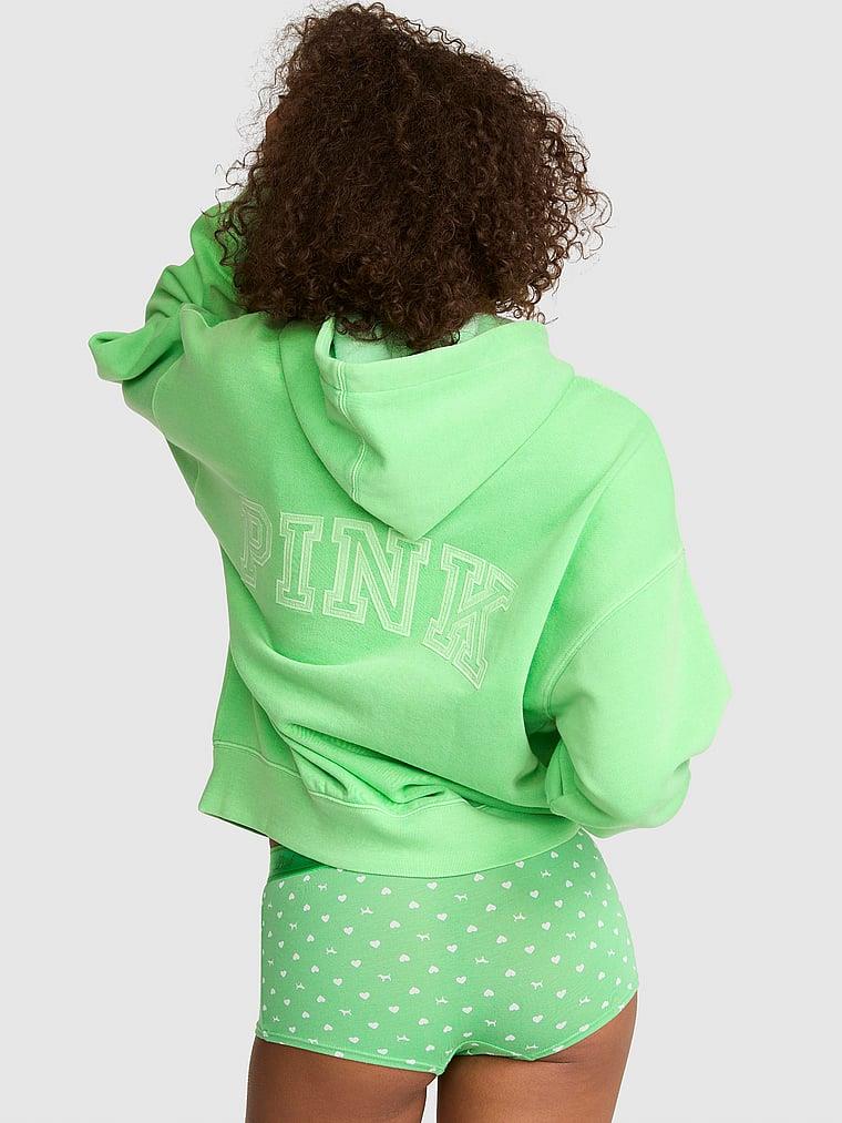 Pink Ivy Yarim Fermuarli Kapusonlu Sweatshirt arka görünümü