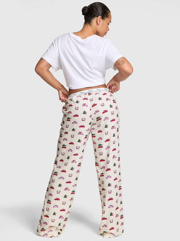 Pink Flanel Pijama Alti arka görünüm