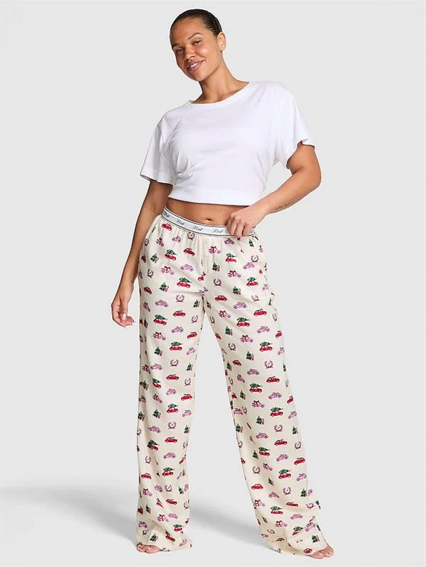 Pink Flanel Pijama Alti