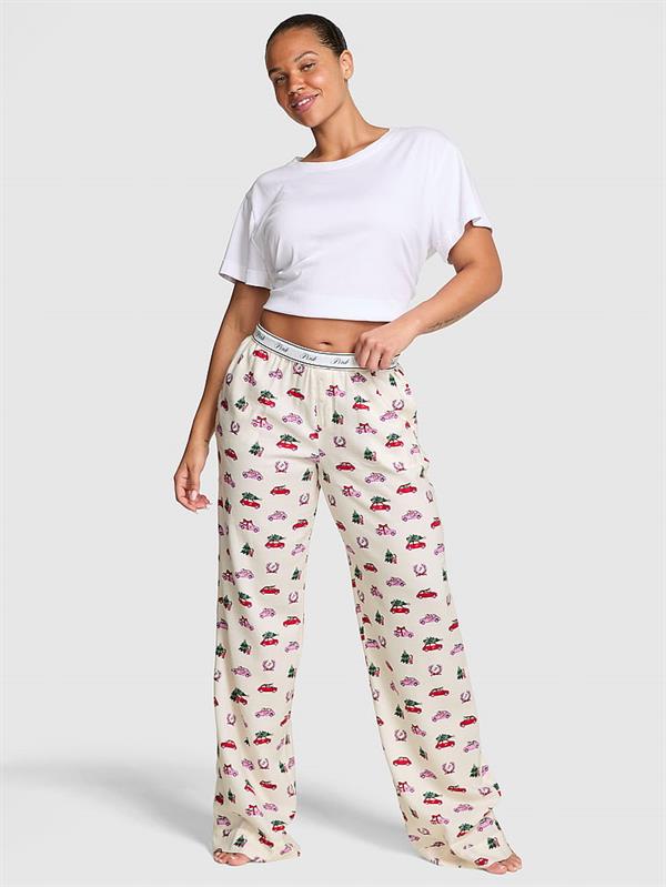Pink Flanel Pijama Alti