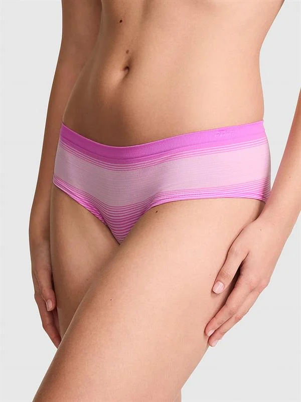 Pink Seamless Hiphugger Kulot ön görünüm