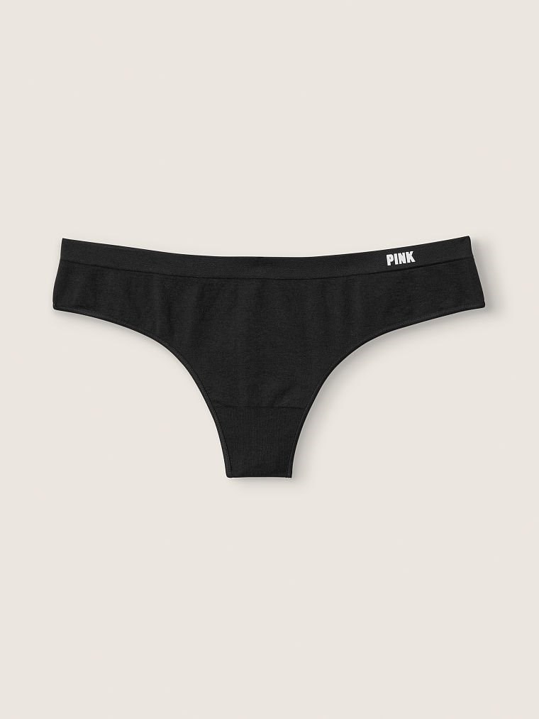 Pink Seamless Tanga Kulot arka görünümü