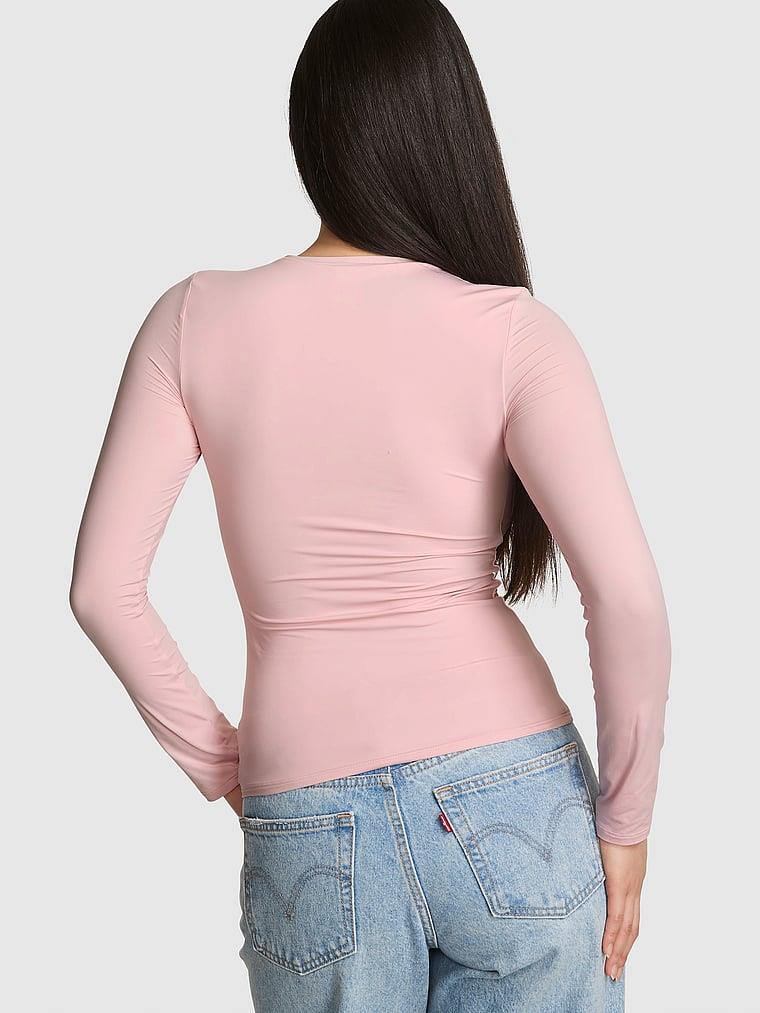 Pink Base Stretch Uzun Kollu Tisort arka görünüm