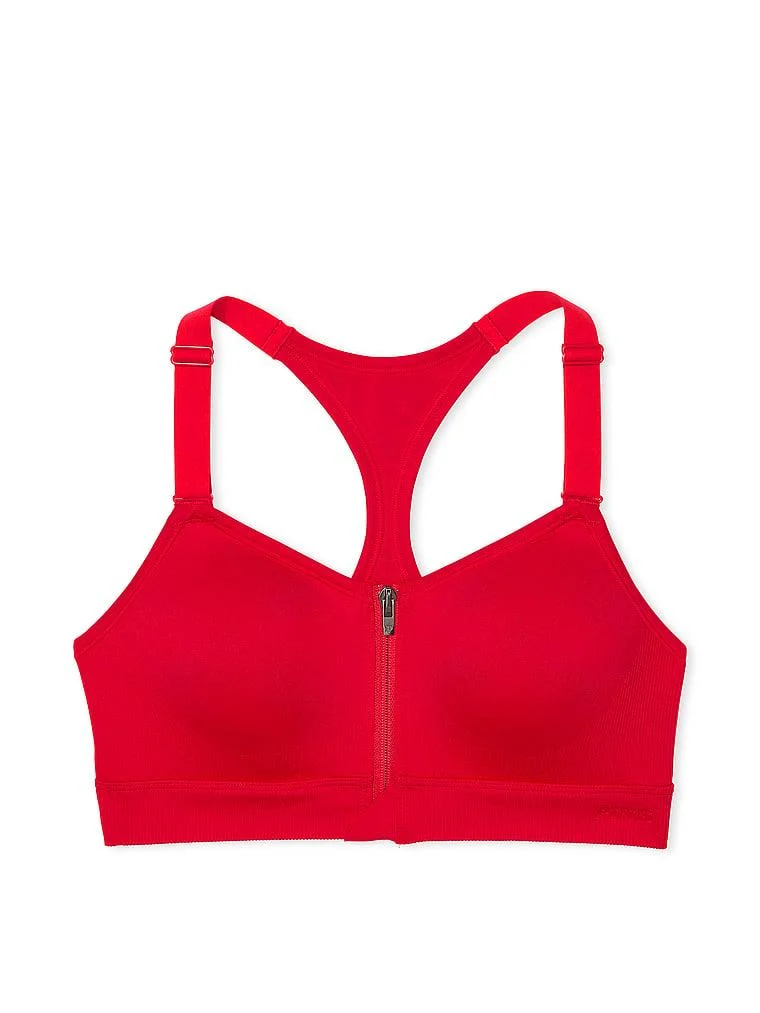 Pink Seamless Air Yogun Destekli Sporcu Sütyeni arka görünüm