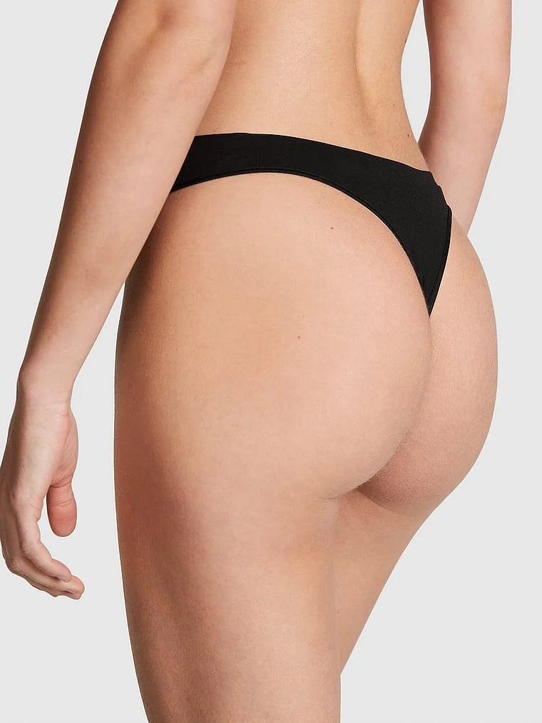 Pink Seamless Derin Bacak Kesim Tanga arka görünüm