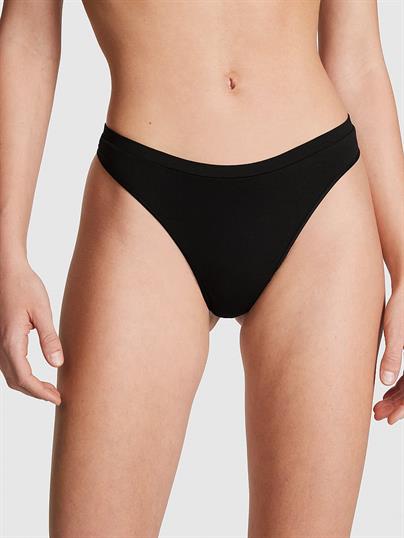 Pink Seamless Derin Bacak Kesim Tanga