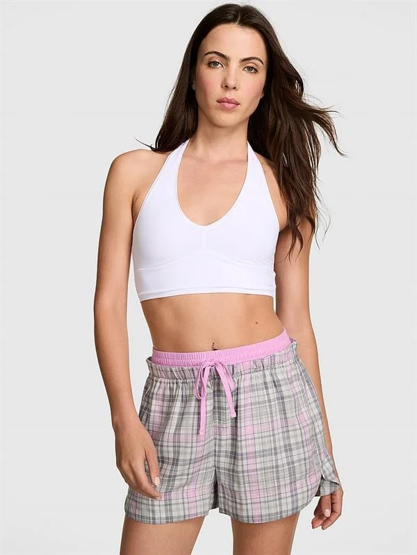 Pink Flanel Boxer Pijama Sortu