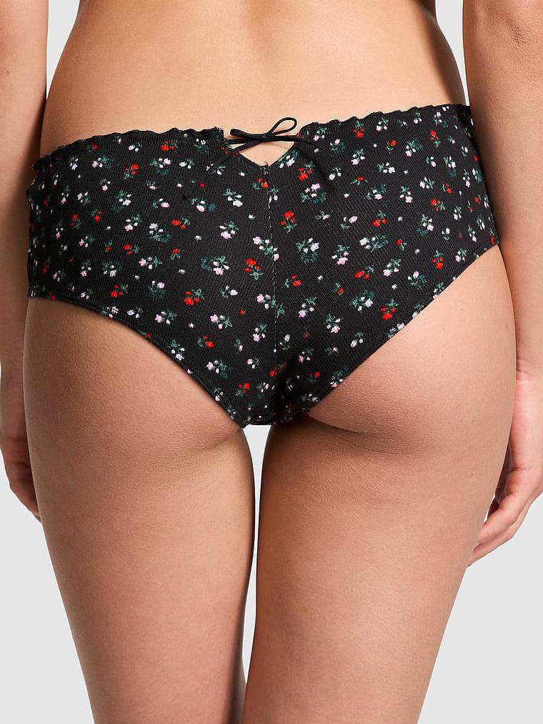 Pink Pamuklu Arkadan Baglamali Cheeky Kulot arka görünümü