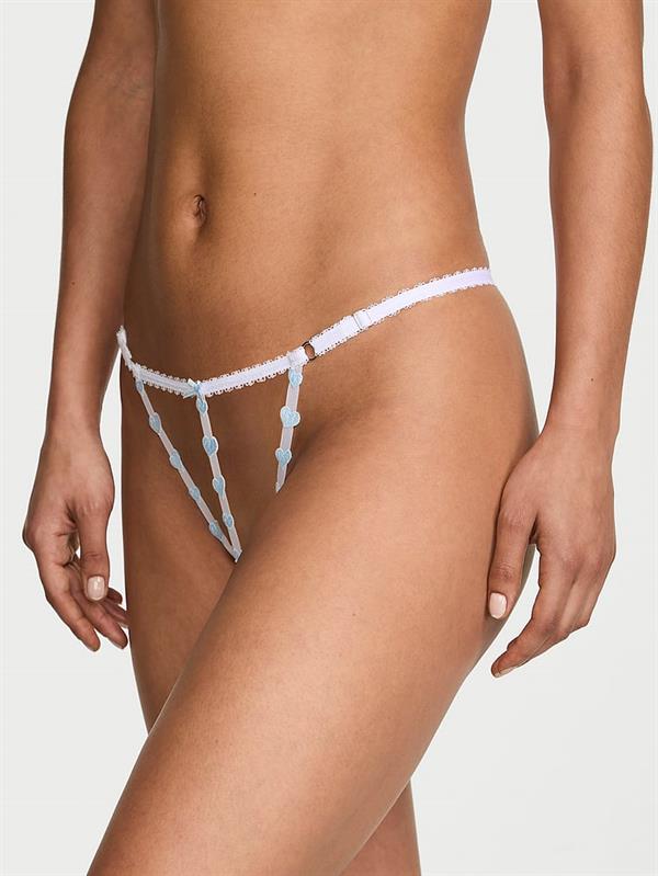 Tease Islemeli Askili Crotchless V String Kulot ön görünüm