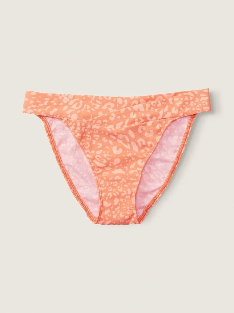 Pink Capraz Bel Bantli Pamuklu Bikini Kulot arka görünüm