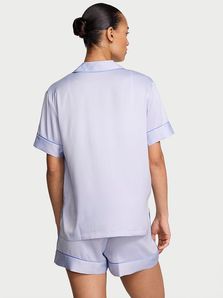 Saten Kısa Pijama Takimi arka görünümü
