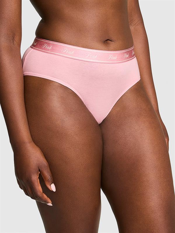 Pink Logolu Pamuklu Hiphugger Kulot