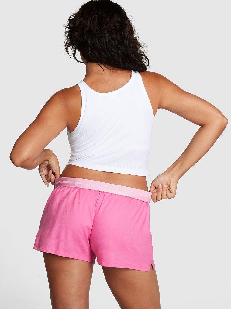 Pink Flannel Pijama Boxer arka görünümü