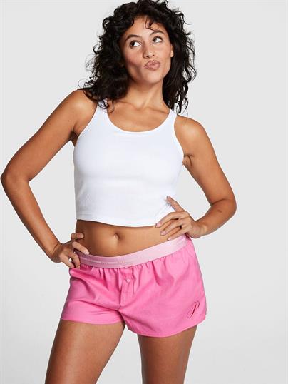Pink Flannel Pijama Boxer