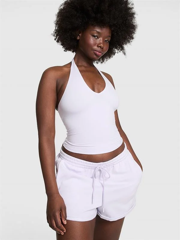 Pink Base Esnek Halter Askili Atlet