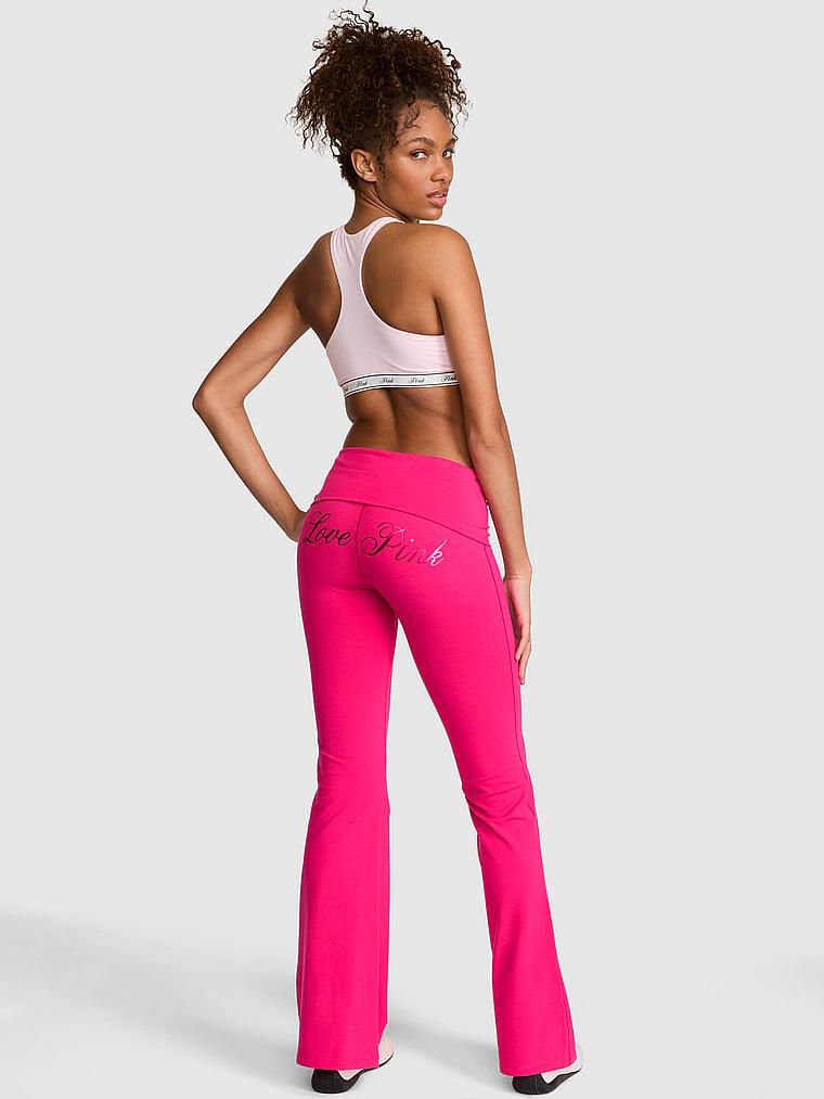 Pink All Day Beli Katlanabilen Ispanyol Paca Tayt arka görünümü