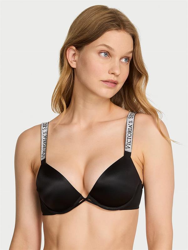Işıltılı Askili Push Up Sütyen
