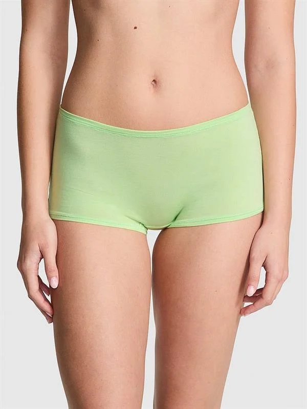 Pink Logolu Pamuklu Boyshort Kulot ön görünüm