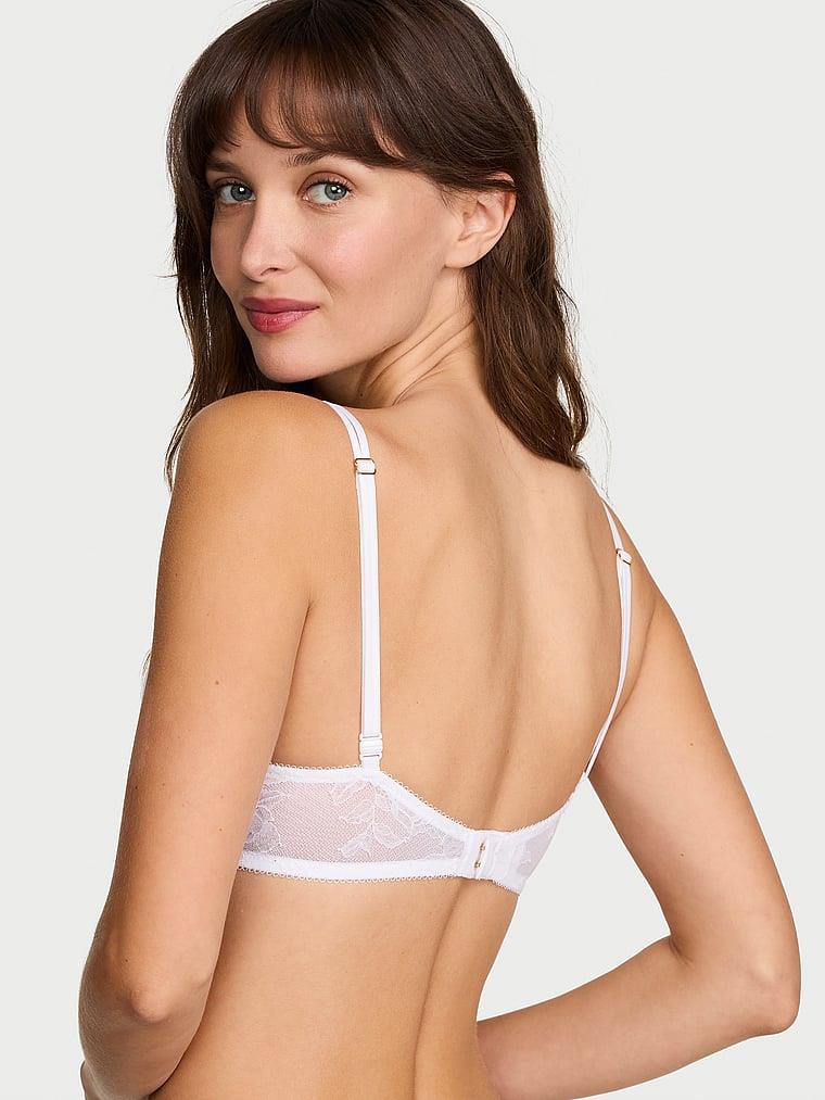 Gul Dantelli Push Up Sütyen arka görünüm
