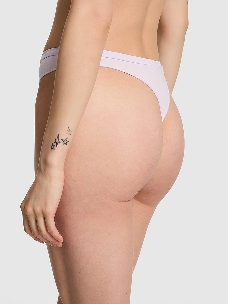 Pink Seamless Derin Bacak Kesim Tanga arka görünümü
