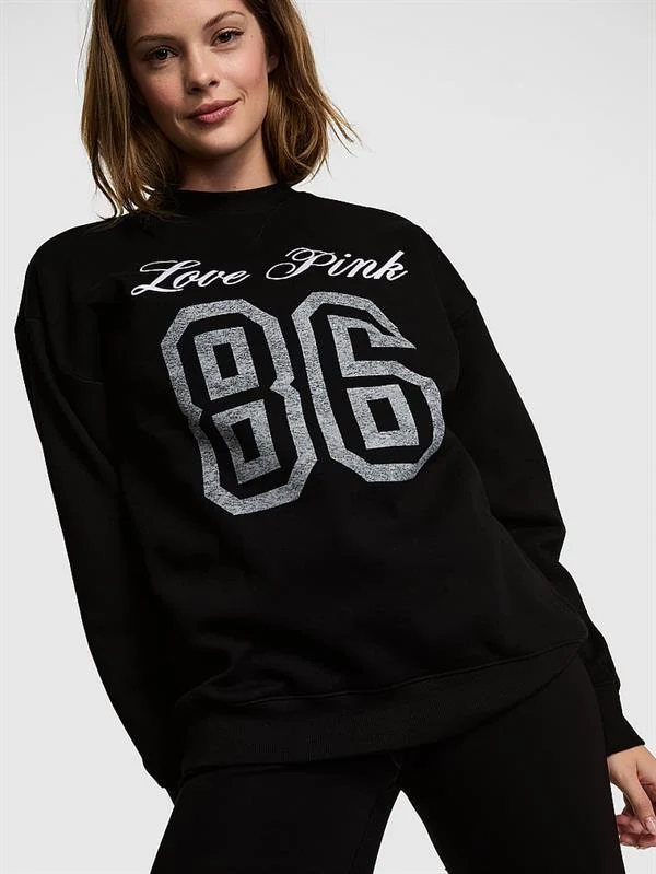 Pink Ivy Oversize Bisiklet Yaka Sweatshirt ön görünüm