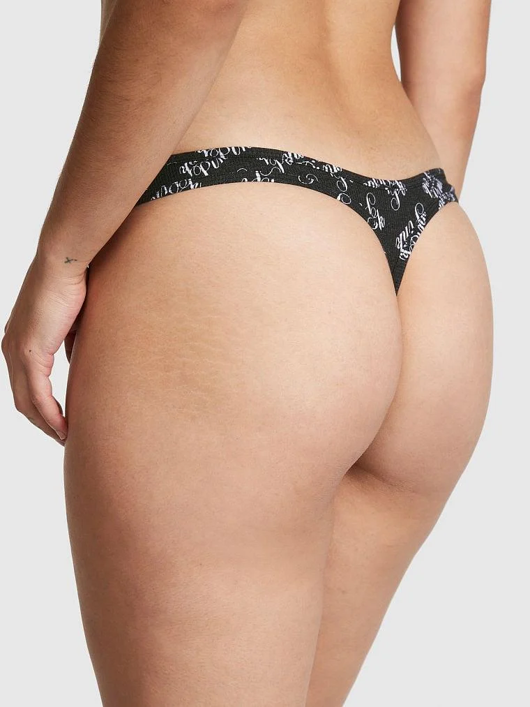 Pink Pamuklu Tanga Kulot arka görünüm