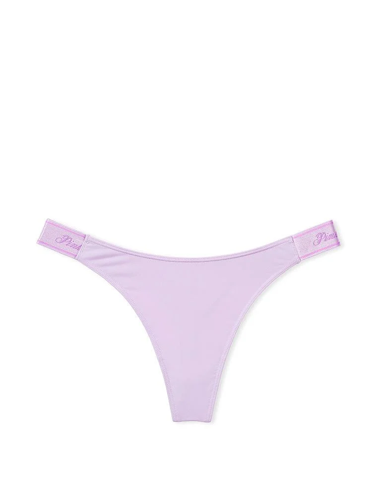 Pink Mikro Logolu Derin Bacak Kesim Kulot arka görünüm