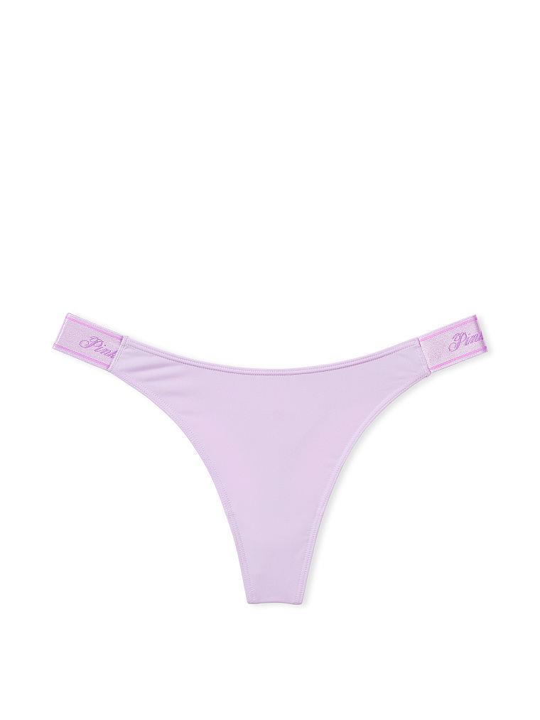 Pink Mikro Logolu Derin Bacak Kesim Kulot arka görünümü