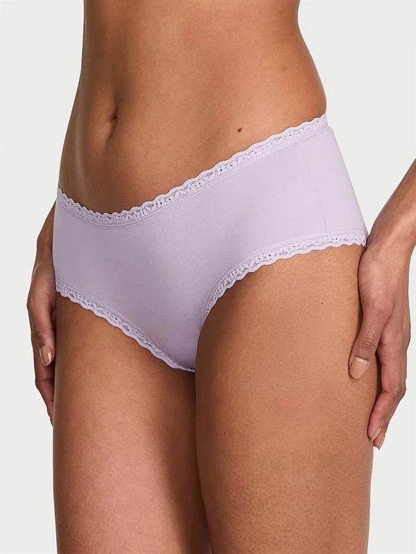 Beli Dantelli Pamuklu Cheeky Kulot ön görünüm