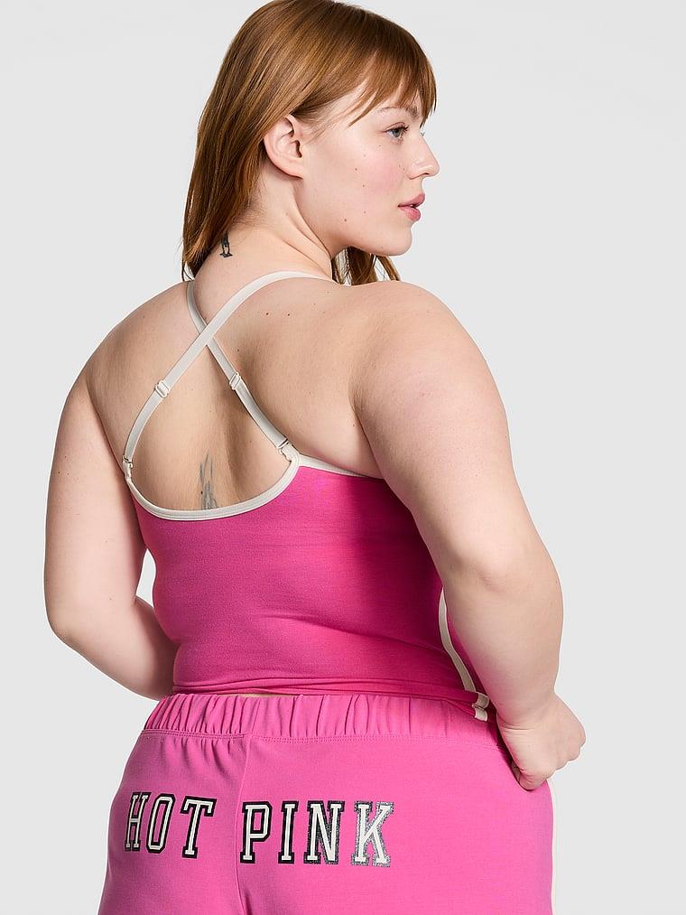 Pink All Day Pamuklu Kare Yakali Ust arka görünüm