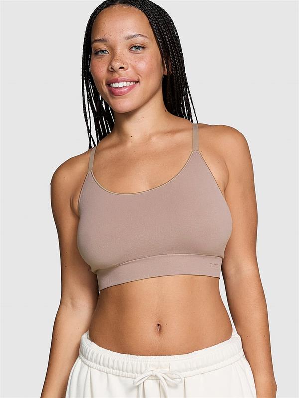 Pink Seamless Scoop Sporcu Sütyeni