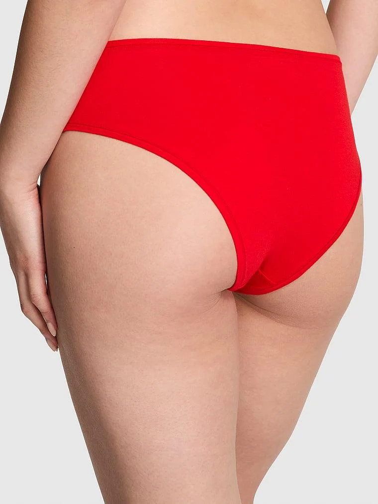 Pink Pamuklu Cheeky Kulot arka görünüm