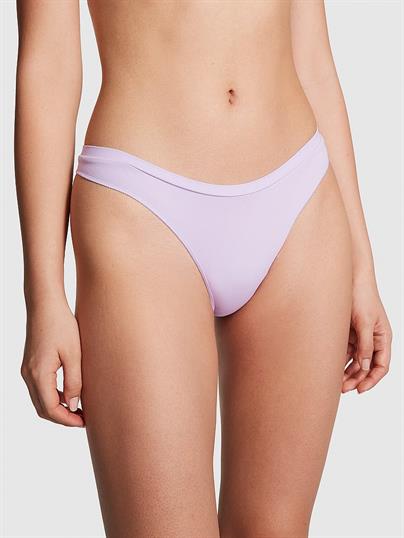 Pink Seamless Derin Bacak Kesim Tanga