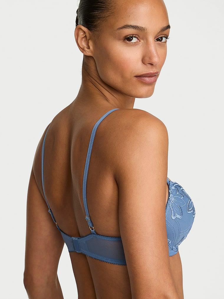Denim Islemeli Push Up Sütyen arka görünüm