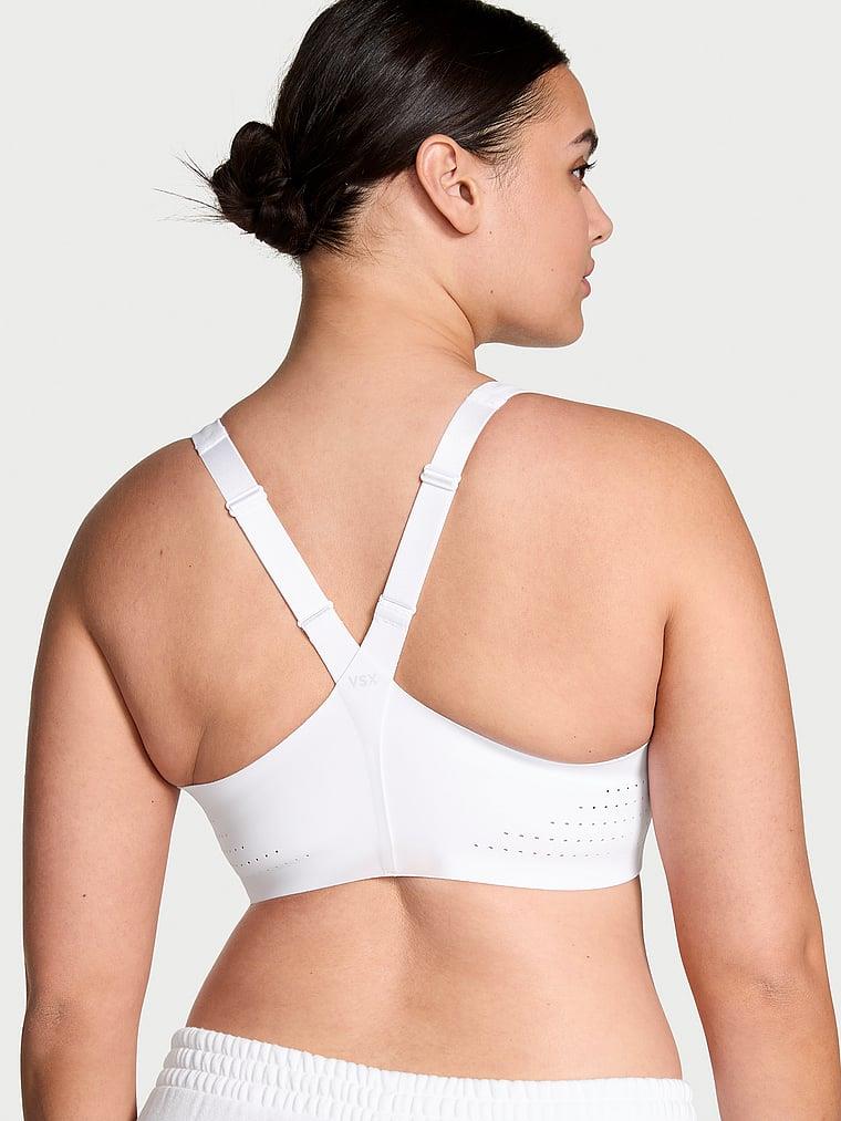 Yeni Stil! Featherweight Max Önden Fermuarli Sporcu Sütyeni arka görünüm