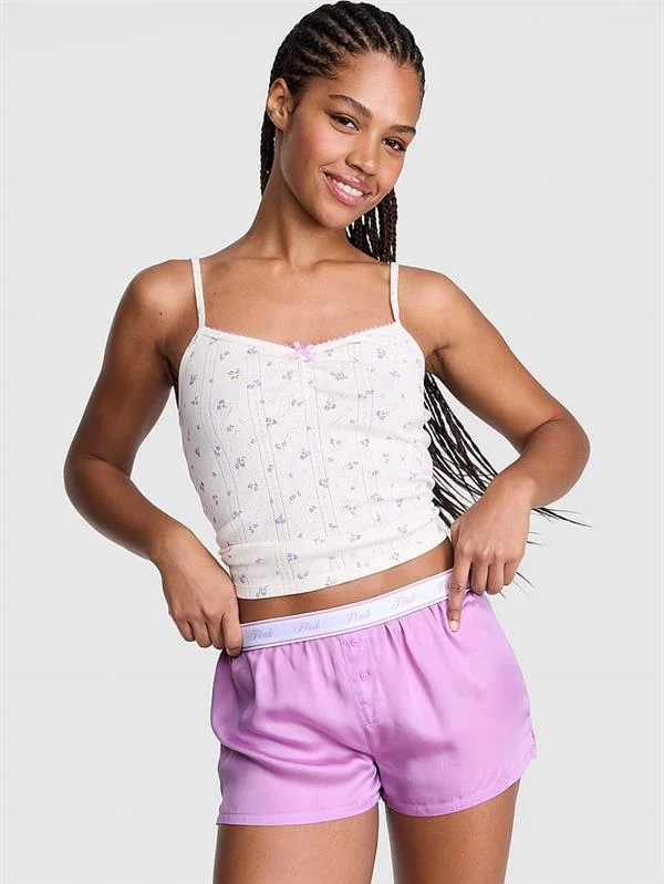 Pink Ipeksi Pijama Sortu