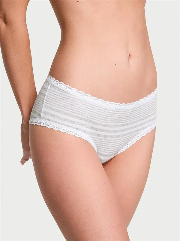 Beli Dantelli Pamuklu Cheeky Kulot ön görünüm