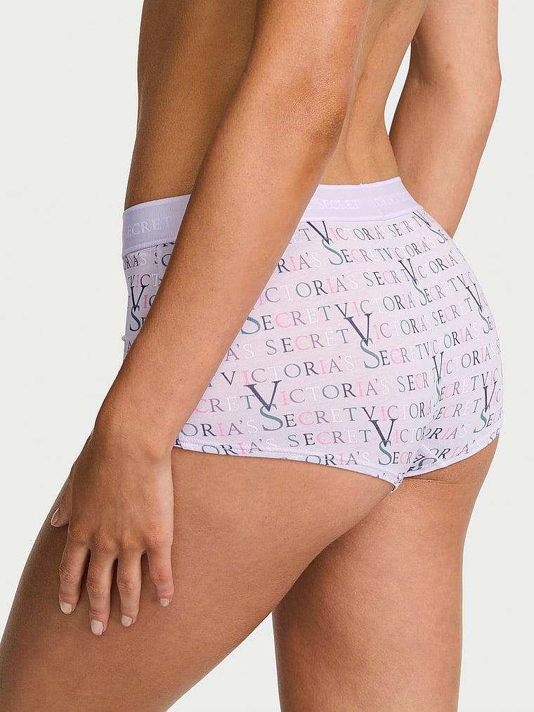 Logolu Pamuklu Boyshort Kulot arka görünüm